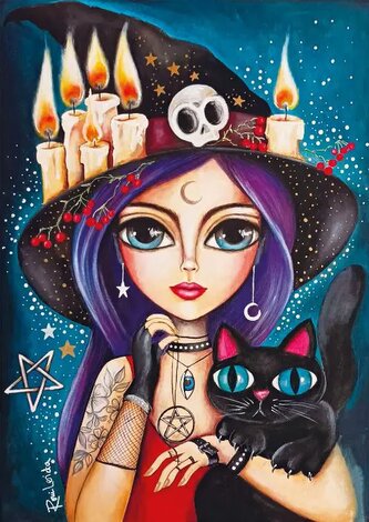 MAGNOLIA Puzzle Sladká čarodějnice 1000 dílků