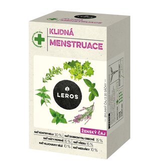 LEROS Bylinný čaj Klidná menstruace - nálev. sáčky (20 x 1,5 g) - pro menstruační komfort