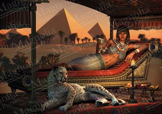 MAGNOLIA Puzzle Večeře u pyramid 1000 dílků