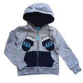 Dívčí mikina LEMON BERET rukavičky na zip, šedá, velikost: 128/134