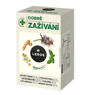 LEROS Bylinný čaj Dobré zažívání - nálev. sáčky (20 x 1,5 g) - pro zdravé a klidné trávení LEROS Bylinný čaj Dobré zažívání - nálev. sáčky (20 x 1,5 g) - pro zdravé a klidné trávení