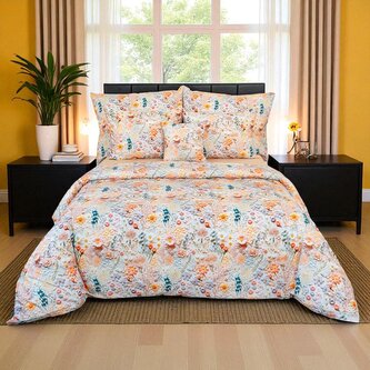 Francouzské 5D povlečení 240x220, 70x90cm Polní kvítí