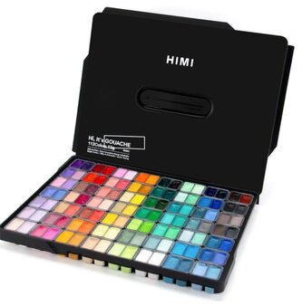 HIMI kvašové barvy - Twin Cup Gouache Set - 112 Colours - Black Edition HIMI kvašové barvy - Twin Cup Gouache Set - 112 Colours - Black Edition