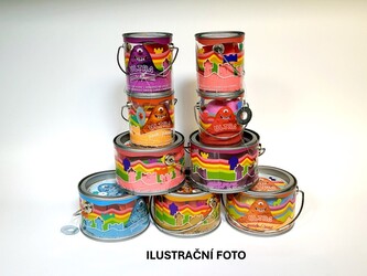 Kinetický barevný písek 1 480 g s formičkami, set v boxu