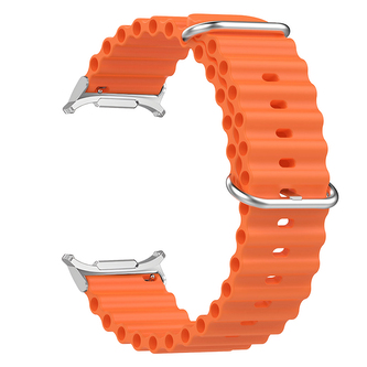 Vroubkovaný řemínek pro Samsung Galaxy Watch Ultra,Oranžová