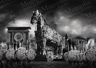 MAGNOLIA Puzzle Pád Tróje 1000 dílků