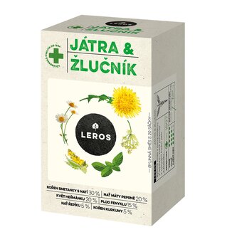 LEROS Bylinný čaj Játra & žlučník - nálev. sáčky (20 x 1,5 g) - harmonizace trávení LEROS Bylinný čaj Játra & žlučník - nálev. sáčky (20 x 1,5 g) - harmonizace trávení