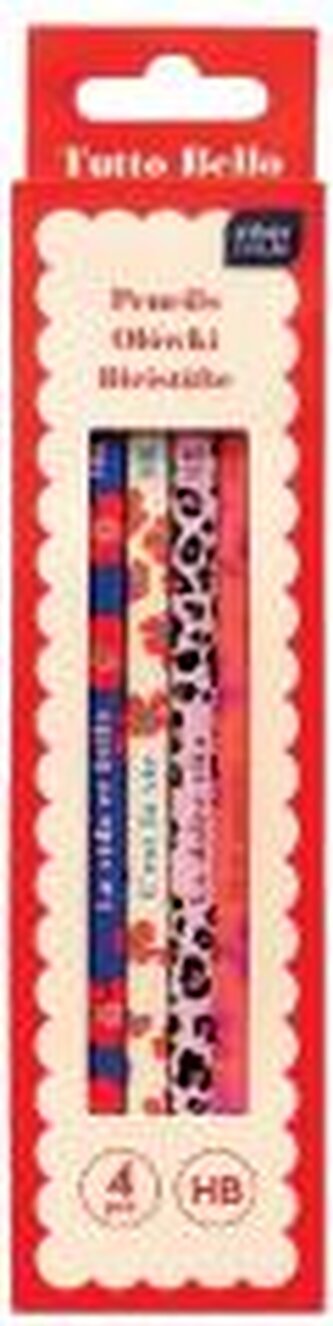 Ołówki z gumką 4szt