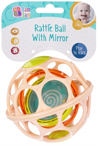 Kula  z grzechotką Lustro BAM BAM 569042