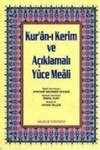 Kuran-i Kerim ve Aciklmali Yüce Meali Rahle Boy, 3lü Meal 2 Renk