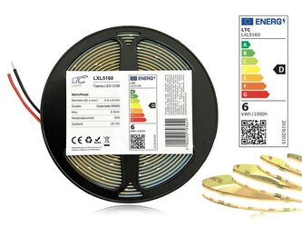 LED pásek 12V IP20 30W bílá teplá 5m LTC LXL5160