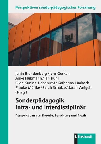 Sonderpädagogik intra- und interdisziplinär Sonderpädagogik intra- und interdisziplinär