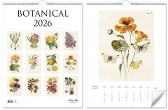 Kalendarz 2026 ścienny Botanika rośliny natura