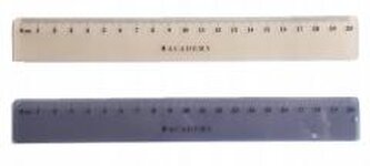 Linijka kolorowa 20cm Academy mix Linijka kolorowa 20cm Academy mix