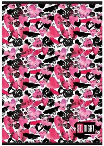 Zeszyt A4/60K kratka lam. mix ST.RIGHT (10szt)