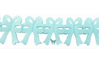 Girlanda, modré mašličky