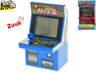 Toys&Trends herní konzole 9x8,5x15cm na baterie se zvukem 26her 2barvy v krabičce