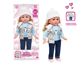 ARTYK 185663 Lalka NATALIA funkcyjna w srebrnej kamizelce 36 cm ARTYK 185663 Lalka NATALIA funkcyjna w srebrnej kamizelce 36 cm