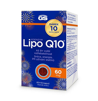GreenSwan GS Koenzym Lipo Q10 60 mg, 60+10 kapslí ZDARMA