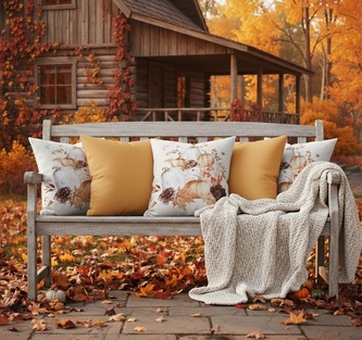 Návlek na polštář, Tři dýně, 40 x 40 cm