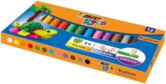 Plastelina 12 kolorów BIC