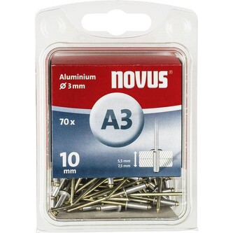 Nity aluminiowe A3/10 NOVUS [70 szt.]