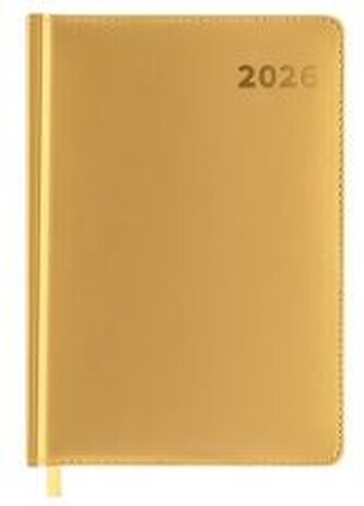 Kalendarz książkowy 2026 A5 złoty EASY Kalendarz książkowy 2026 A5 złoty EASY