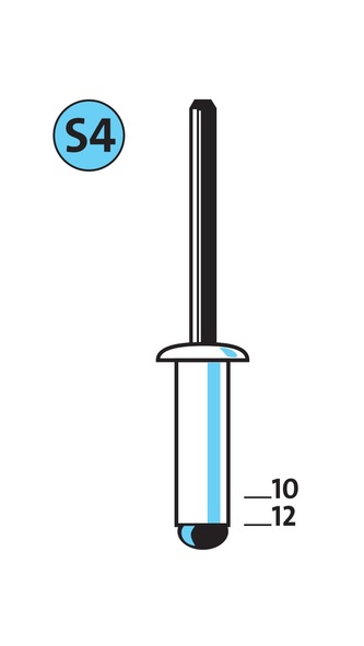 Nity stalowe S4/12 NOVUS [20 szt.]