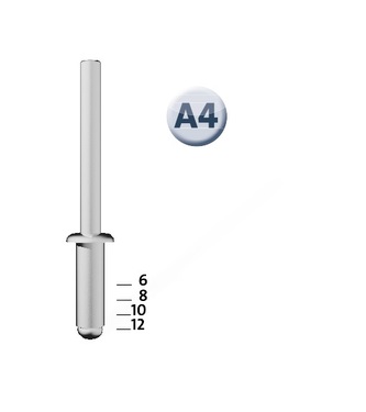 Nity aluminiowe A4/8 NOVUS [70 szt.]