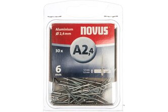 Nity aluminiowe A2,4/6 NOVUS [30 szt.]