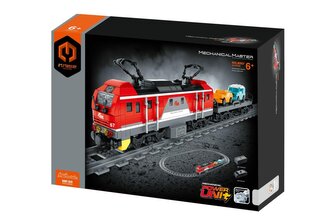 Stavebnice iM.MASTER vlak s kolejemi plast 2,4GHz 617 dílků dobíjecí pack v krabici 42x30x12cm