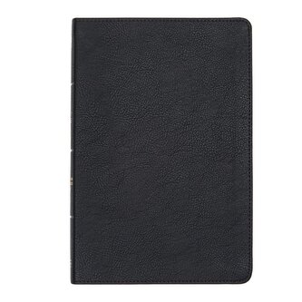 CSB Large Print Thinline Bible, Black Leathertouch