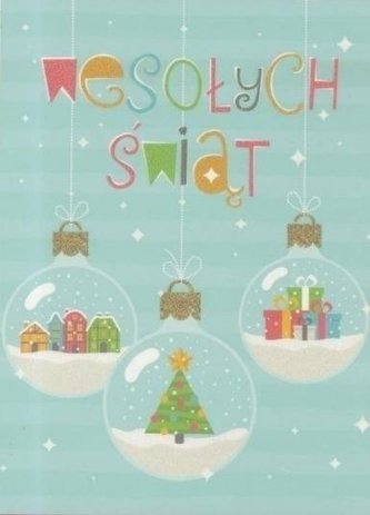 Karnet B6 Boże Narodzenie - Bombki (10szt)