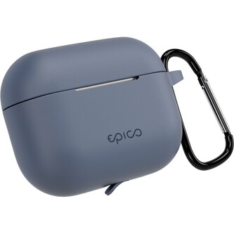 Epico silikonové pouzdro s karabinou AirPods Pro 3 modrošedá