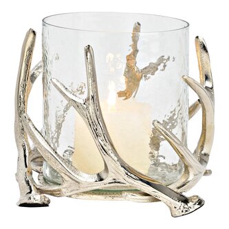 Svícen s parohy 17 cm