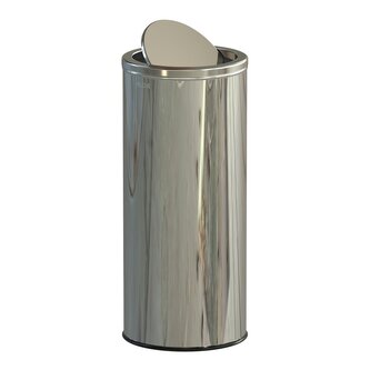 Odpadkový koš Swing 45 L, výkyvné víko, nerez ocel, lesklá Odpadkový koš Swing 45 L, výkyvné víko, nerez ocel, lesklá