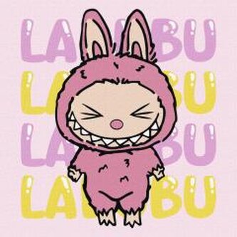 Malowanie po numerach - Ona - Labubu 25x25cm