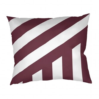 Dadka Povlak na polštář bavlna Zebra bordó 70x90 cm