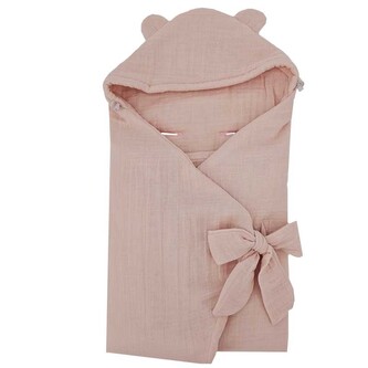 EKO Vak na spaní do autosedačky mušelínový Rose pink 110x100 cm