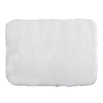 MSV koupelnová protiskluzová předložka MICROFIBER, bílá, polyester, 40 x 60 cm