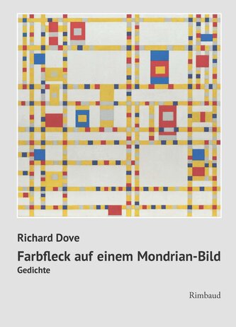 Farbfleck auf einem Mondrian-Bild