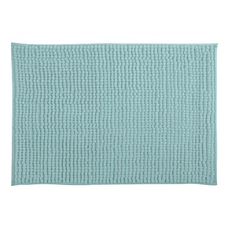MSV koupelnová předložka CHENILLE, pastelově zelená, mikrovlákno, protiskluzová,40 x 60 cm