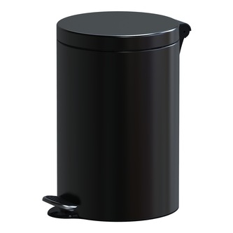 Pedálový odpadkový koš Freedom Fresh 12 l, lakovaná ocel, černá