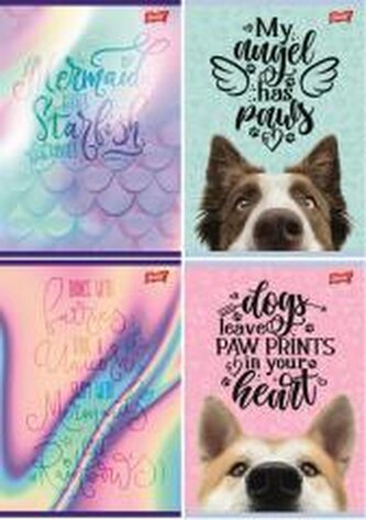 Zeszyt A4/32K linia podwójna dwukolor mix (15szt)