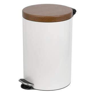 Pedálový odpadkový koš Sherwood Freedom Fresh 20 l, lakovaná ocel, bílá Pedálový odpadkový koš Sherwood Freedom Fresh 20 l, lakovaná ocel, bílá