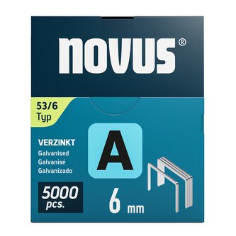 Novus tenké, drátové sponky typ A, 53 F/10 mm, Super Hard, 5000 ks