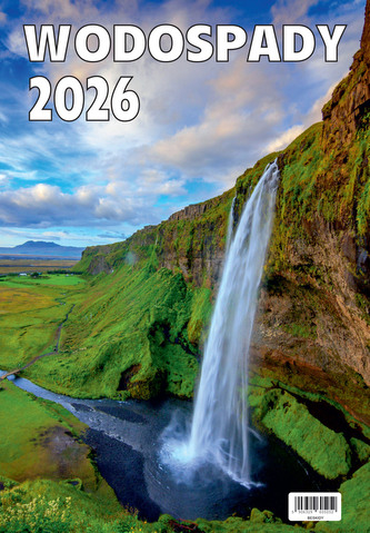 Kalendarz ścienny 2026 13-kartkowy 2026 Wodospady