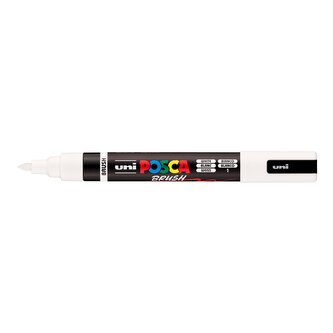 Posca popisovač PC-5BR, 1 - 4 mm, bílá (1)