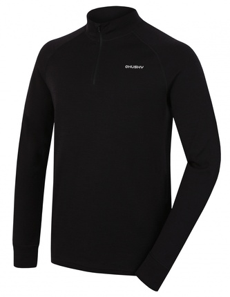 Pánská merino mikina Aron Zip M black - M