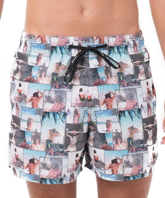 Pánské plavky 69SLAM UNDER THE PALM SAMOA (SEBUPM-PM) S